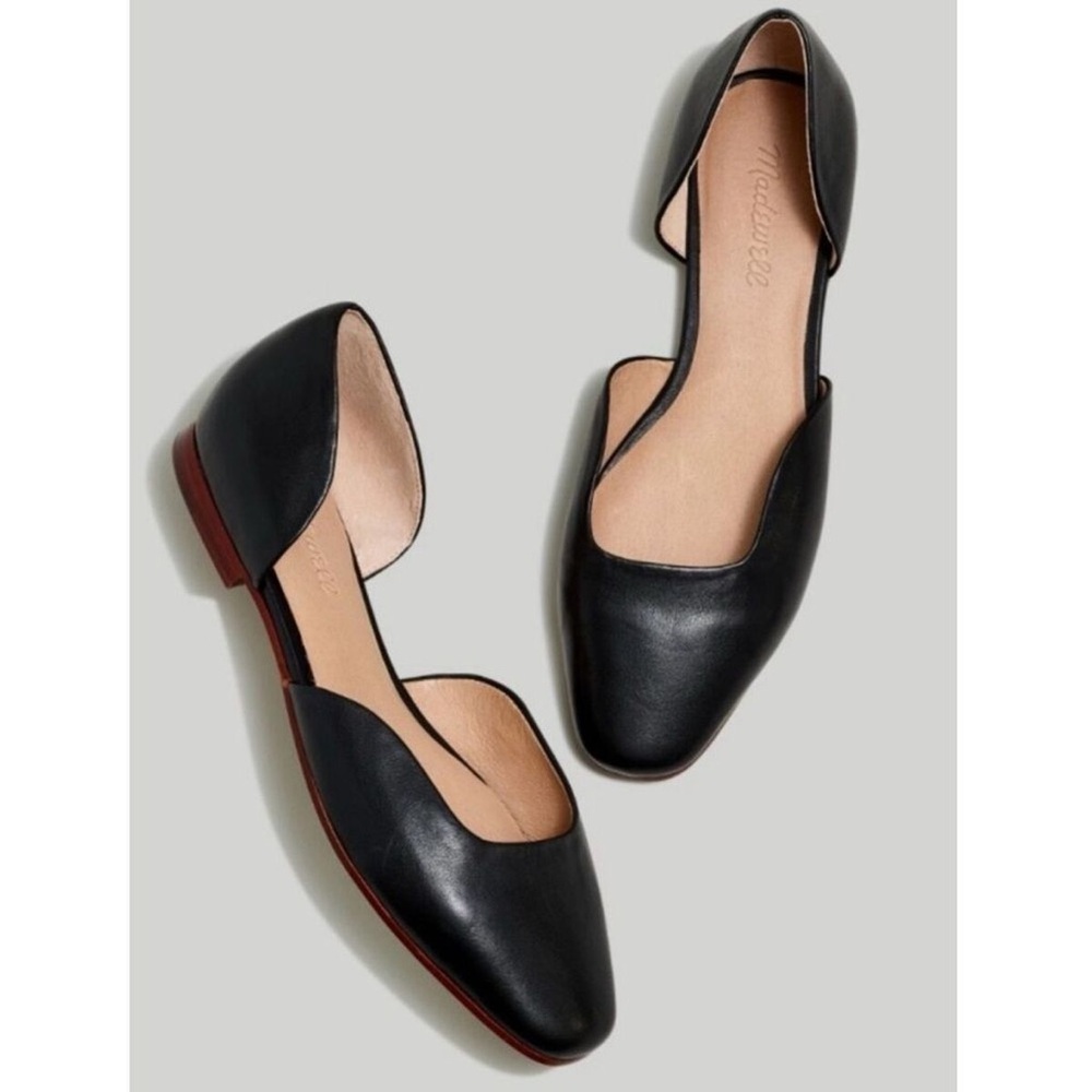 Madewell Black Leather Flats